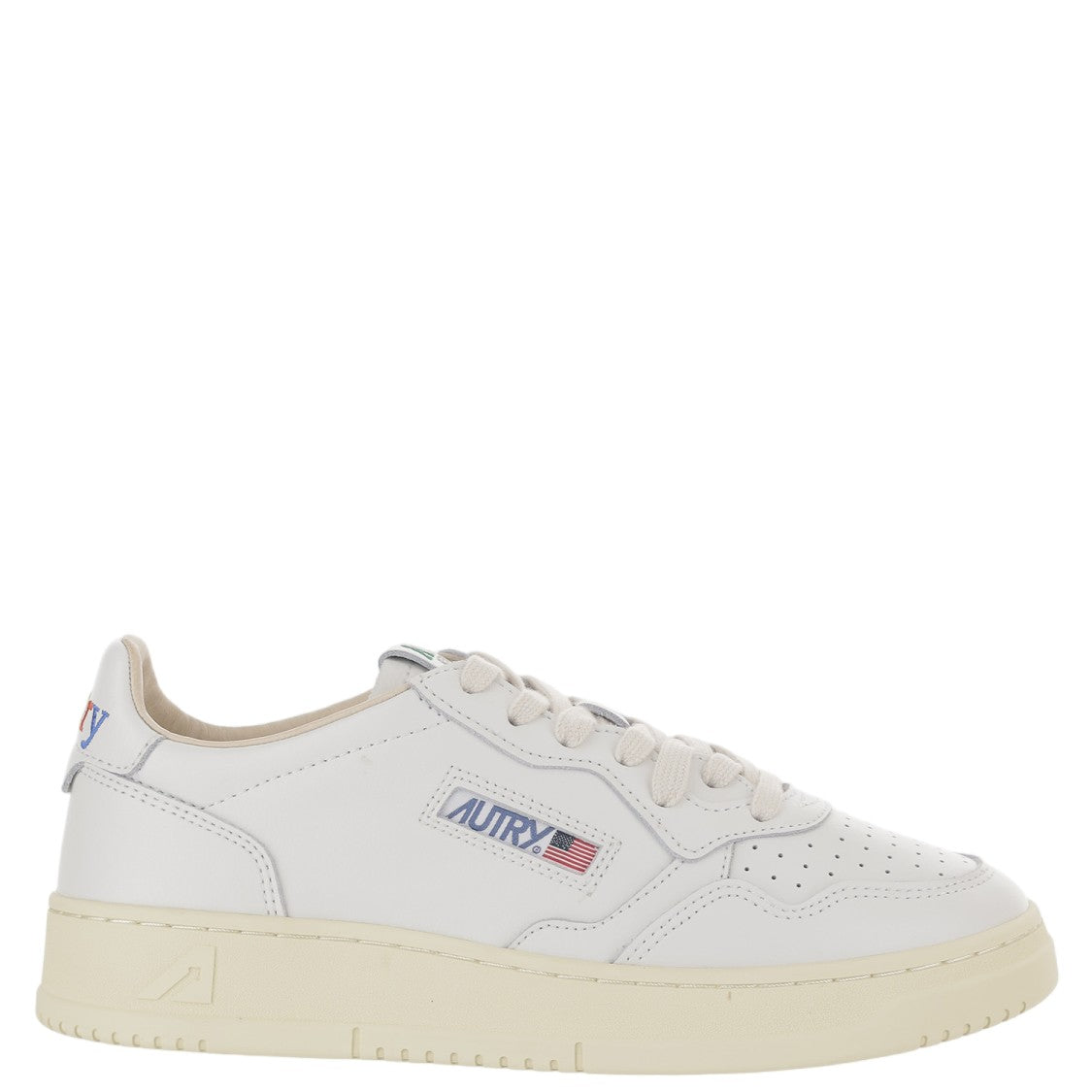 Autry White Medalist Low Leather Sneakers