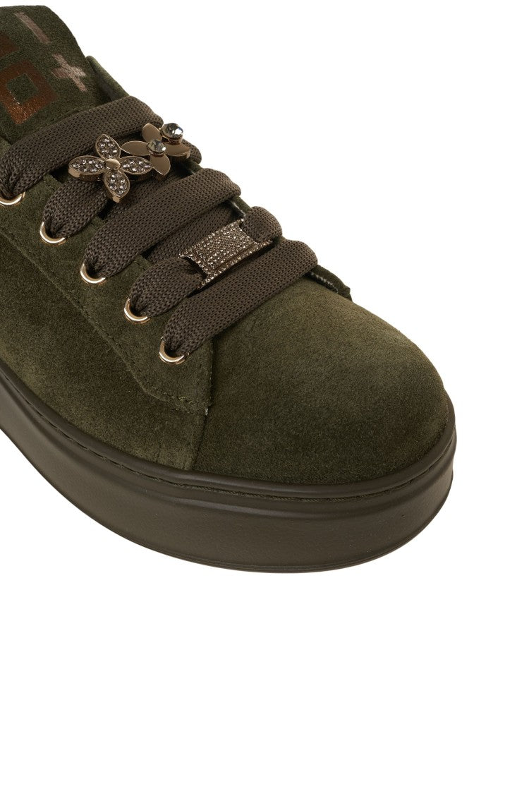 Gio+ Suede Sneakers With Platform Sole