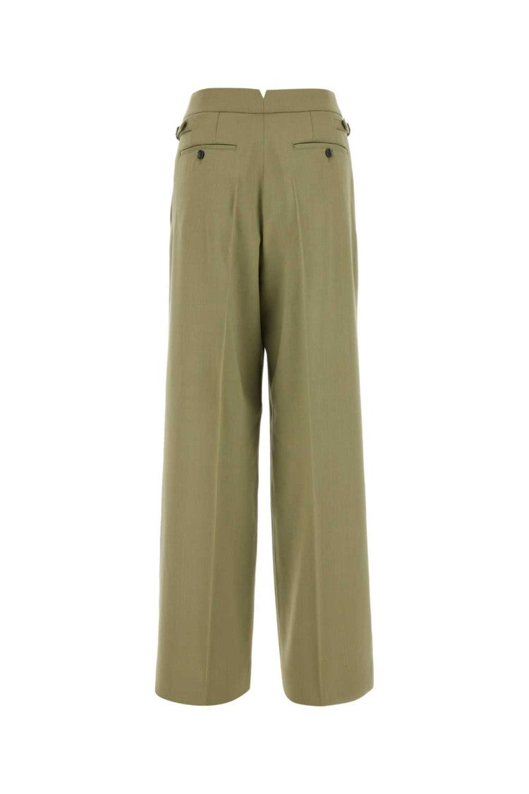 Ami Sage Green Viscose Blend Pant