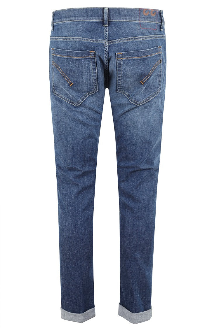 Dondup Skinny-Fit Medium Blue Stretch Denim Jeans