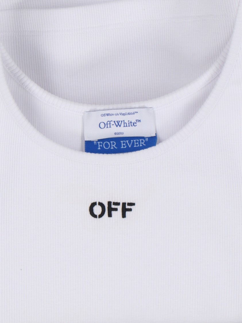Off-White Logo Tank Top – White
