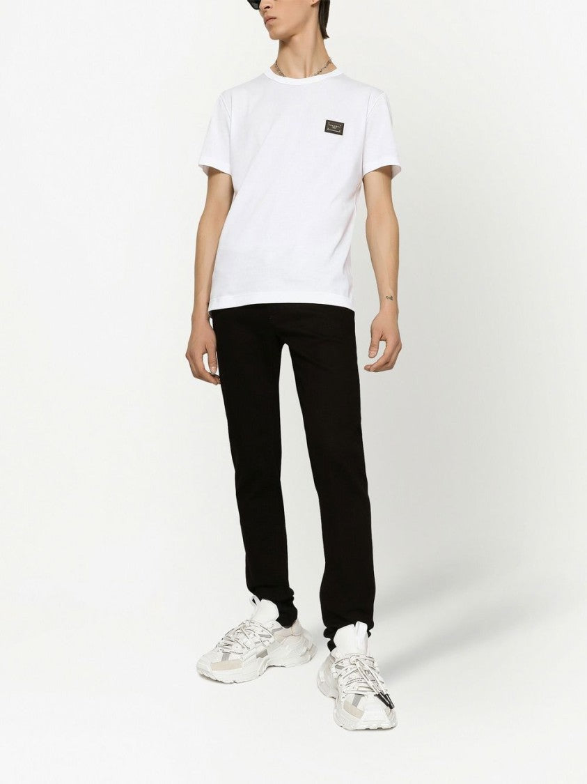Dolce & Gabbana Logo-Tag Cotton T-Shirt