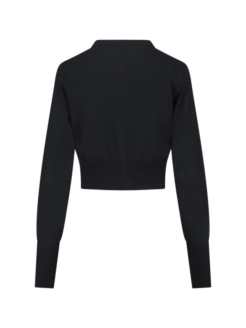 Vivienne Westwood Black Bea Crop Cotton Cardigan