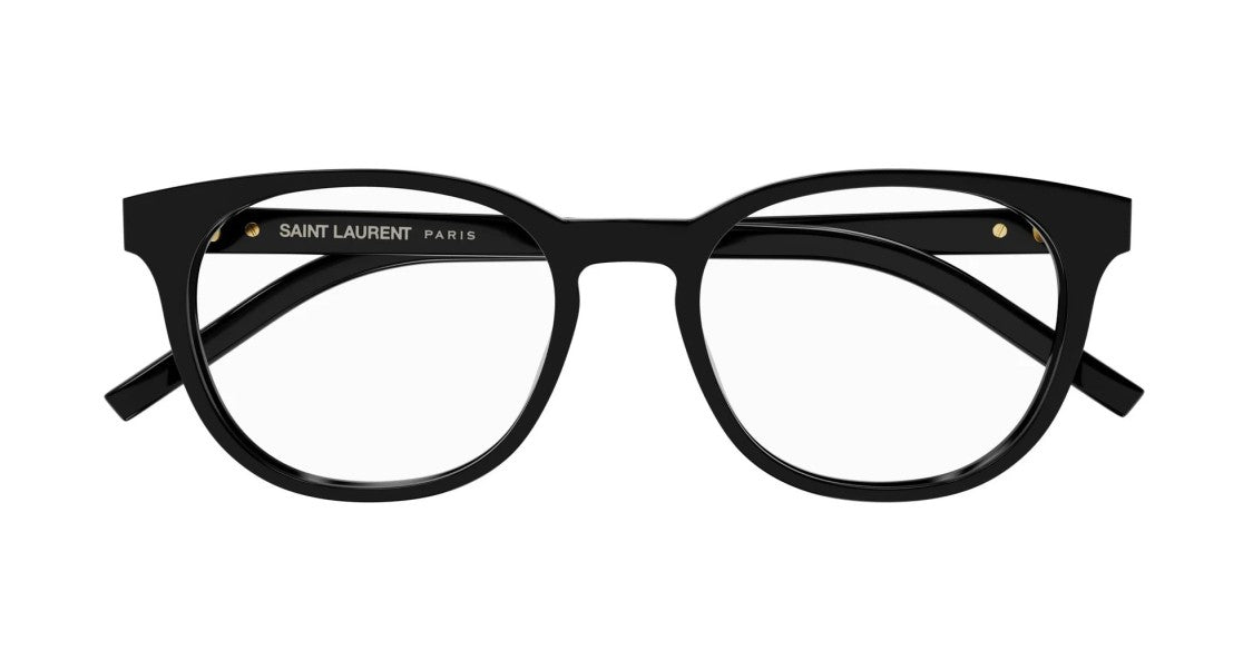 Saint Laurent Eyeglasses Sl M111 001 Black Black Transparent 52/18/145