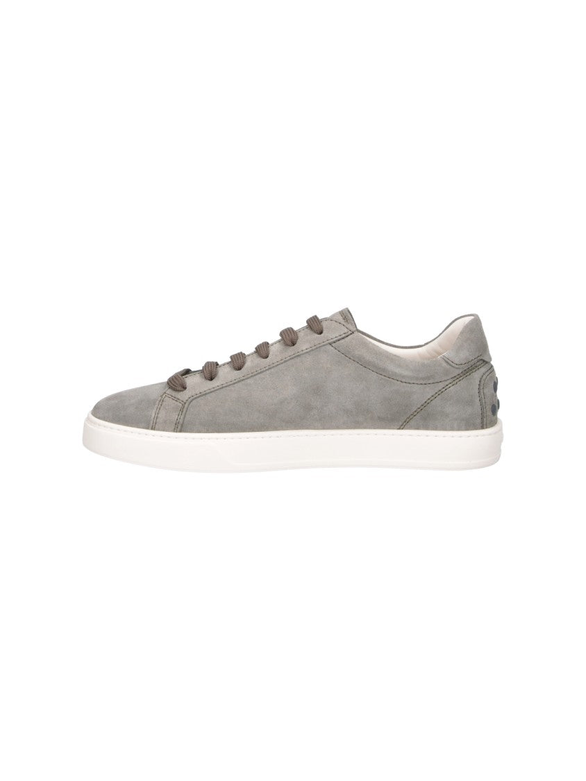 Tod's Green Calf Suede Sneakers
