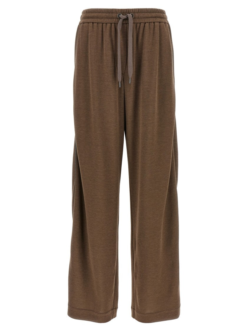 Brunello Cucinelli Shiny Trims' Joggers