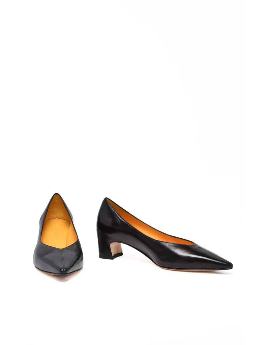 Mara Bini Black Leather Pumps