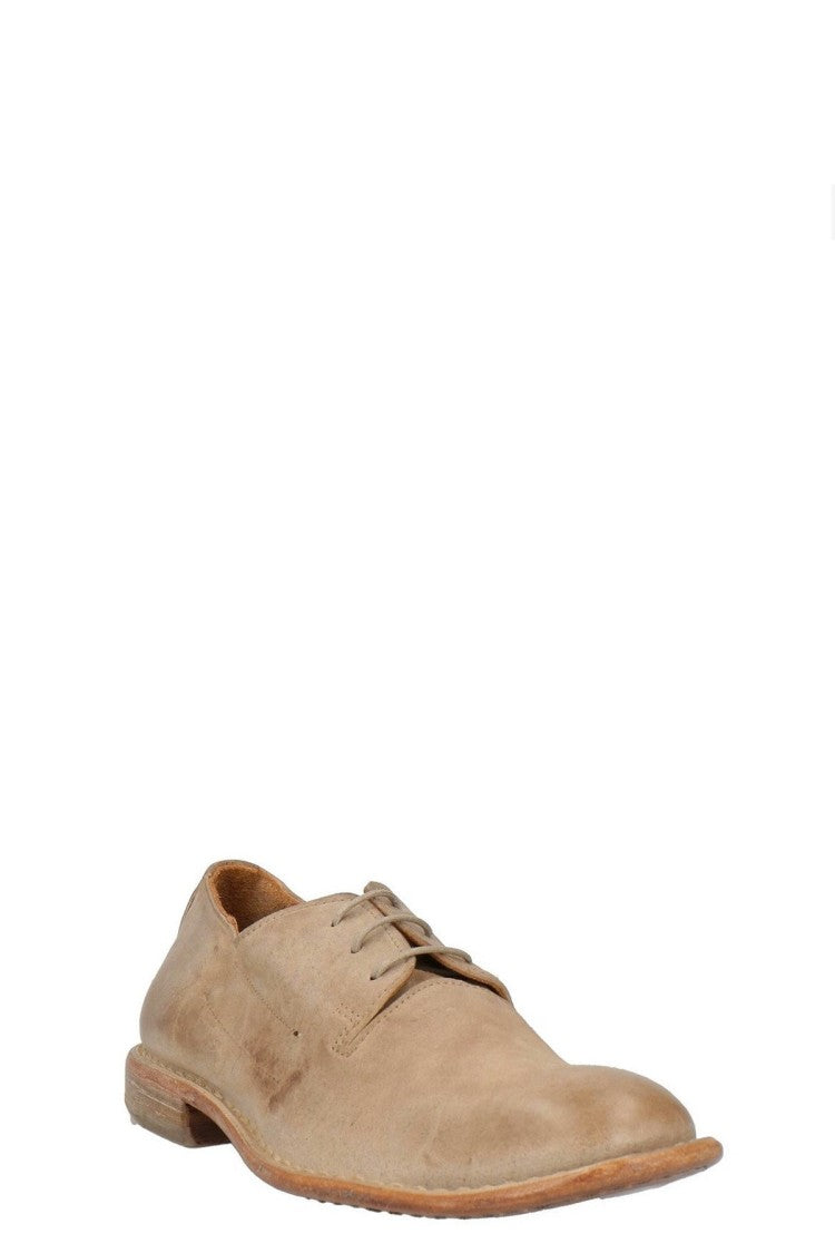 Moma Beige Leather Brogues