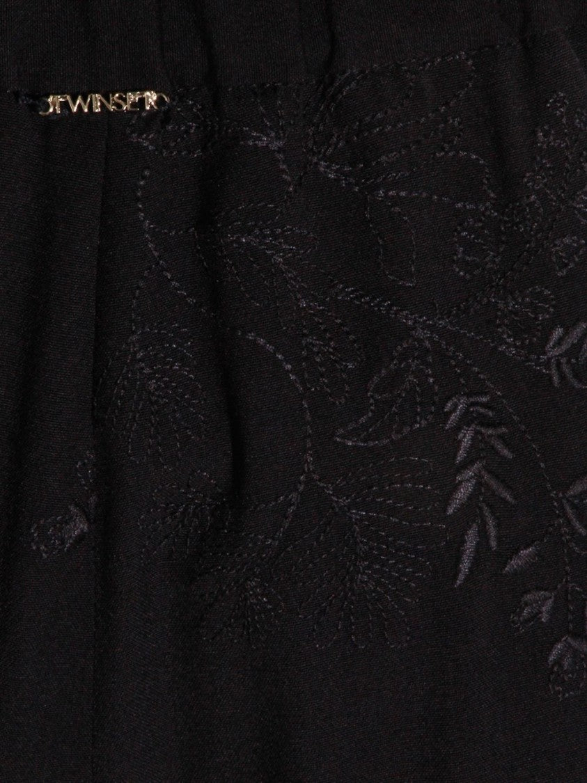 Twin-Set Dark Blue High-Waisted Palazzo Pants