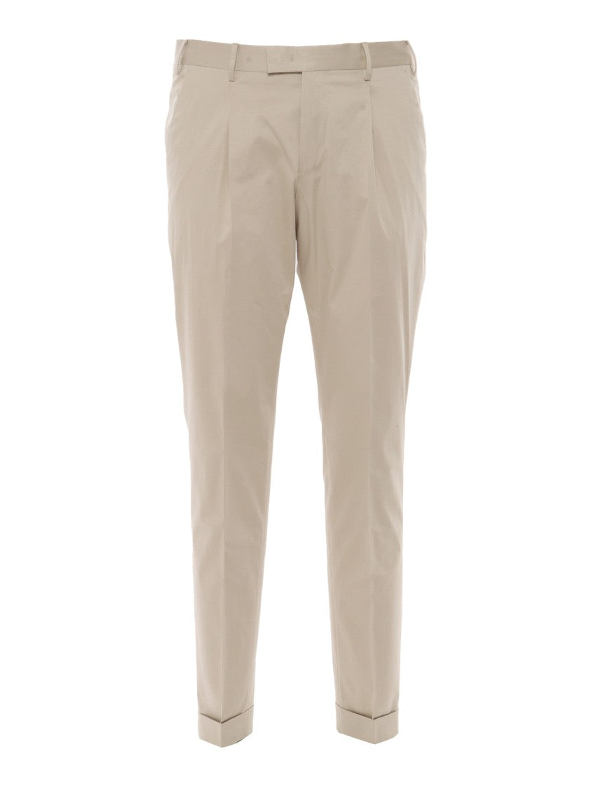 Pt01 Master Tailored Trousers With Single Pleat