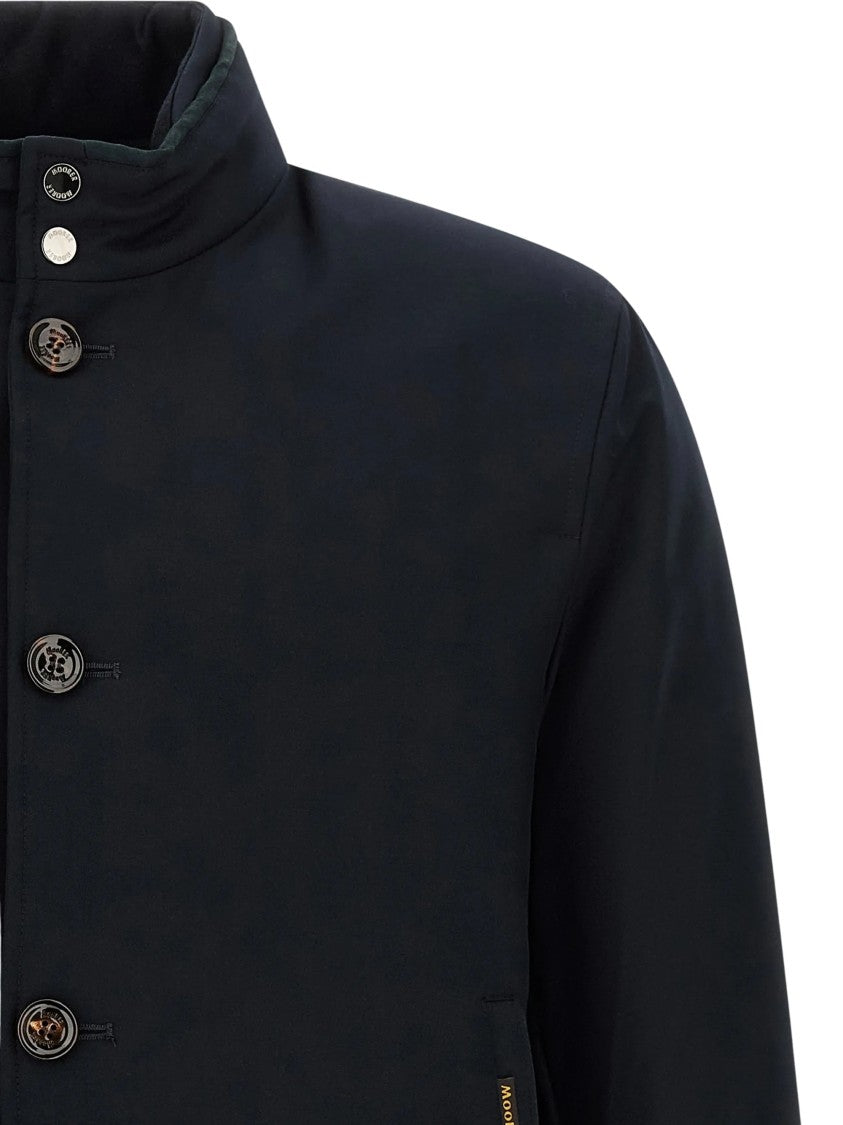 Moorer Sophisticated Janos Bomber Jacket With High Collar And Subtle Branding