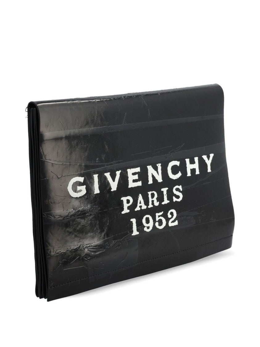 Givenchy Minimalist Black Drawstring Bag With Signature Logo
