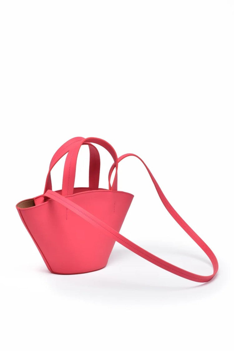 Patrizia Pepe Leather Shoulder Bag - Fuchsia