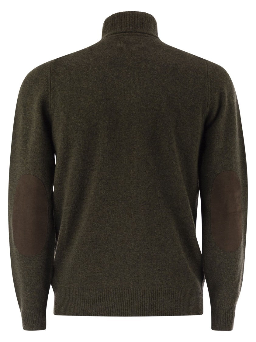 Barbour Zip-Up Jumper Patch