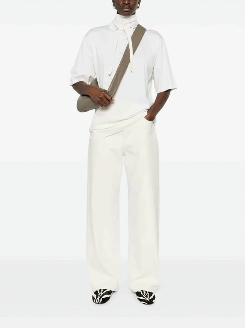 Lemaire Loose-Fit Short-Sleeved Top With Scarf Detail