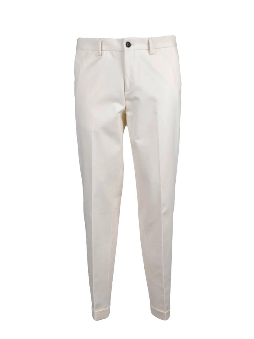 Out/Fit White Stretch Viscose Button Suit