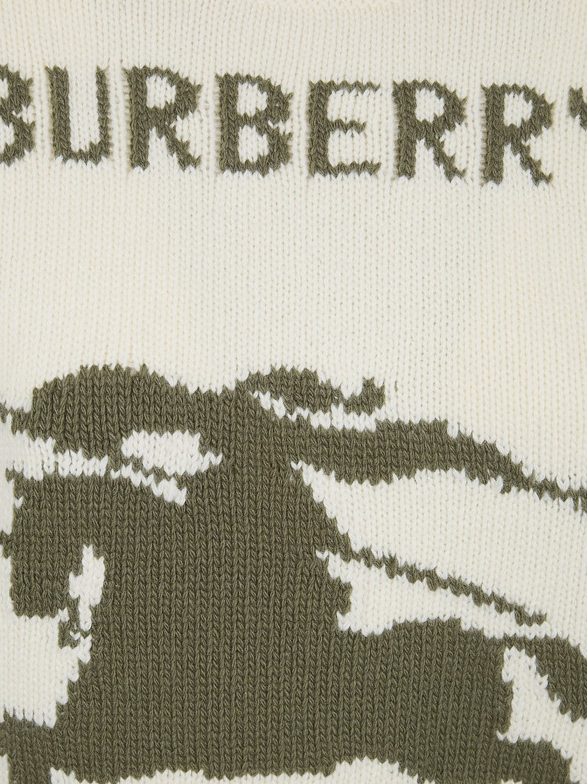 Burberry Cropped Short-Sleeved Knit Top