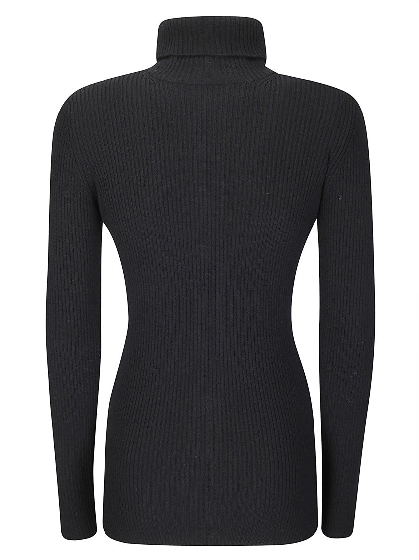 Yohji Yamamoto Ribbed High Neck Sweater