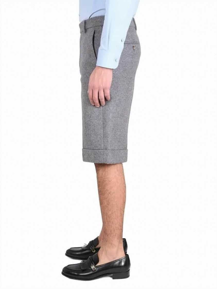Gucci Structured Mid-Thigh Shorts In Wool-Cashmere Blend