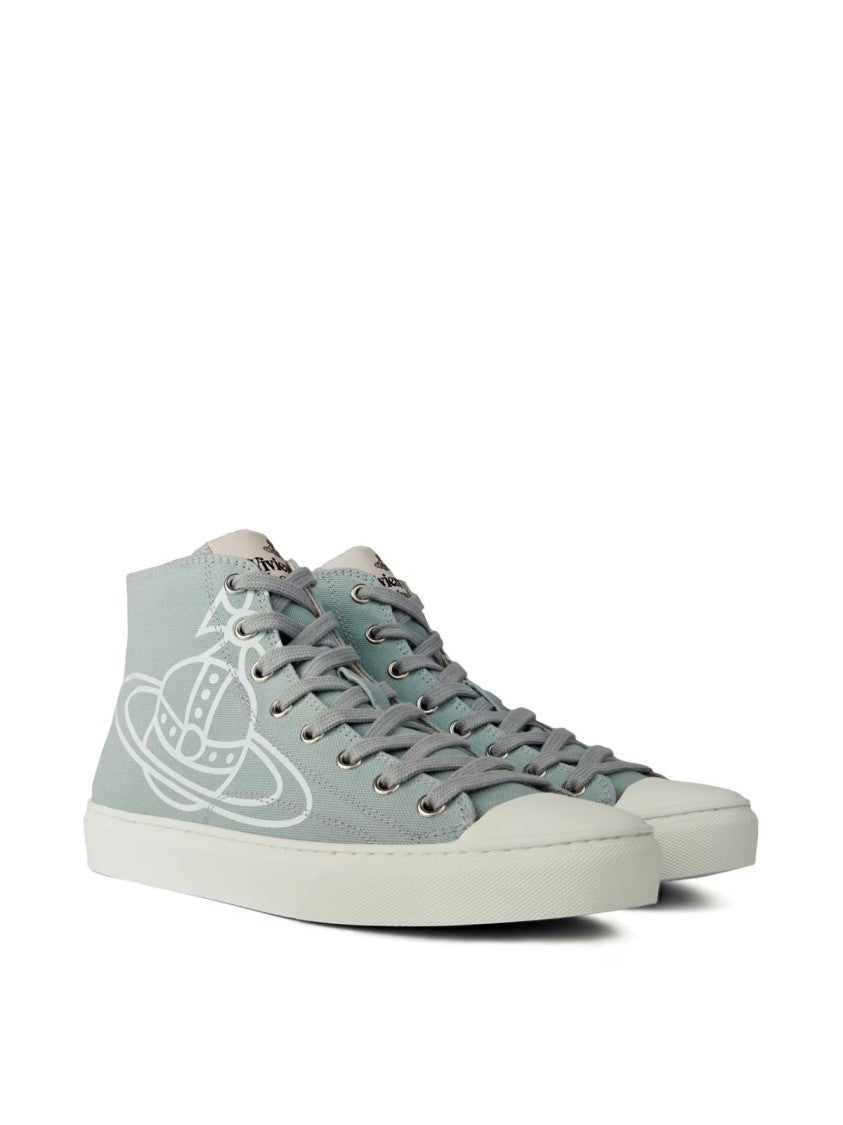 Vivienne Westwood Plimsoll Logo High-Top Sneakers