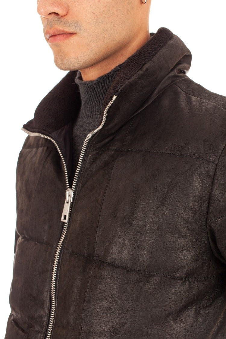 Giorgio Brato Padded Down Leather Bomber