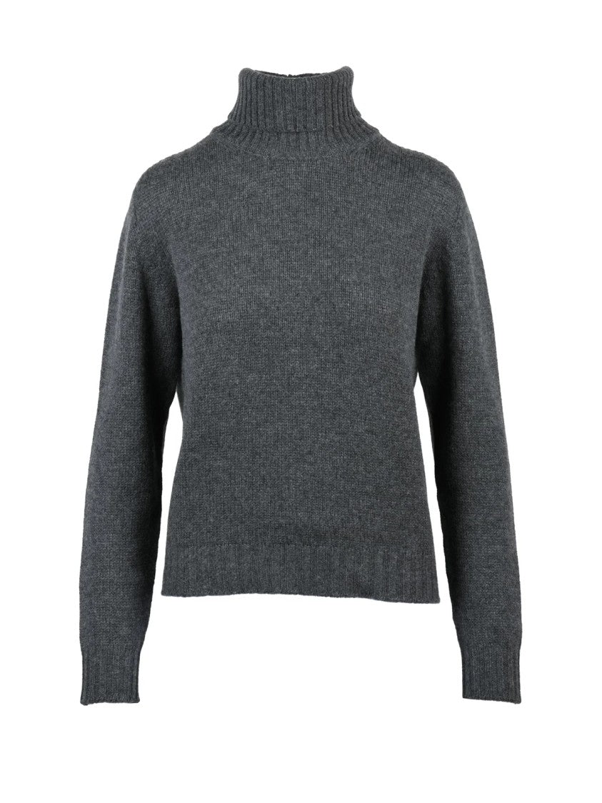 Fabiana Filippi High-Neck Cashmere Sweater With Ribbed Texture