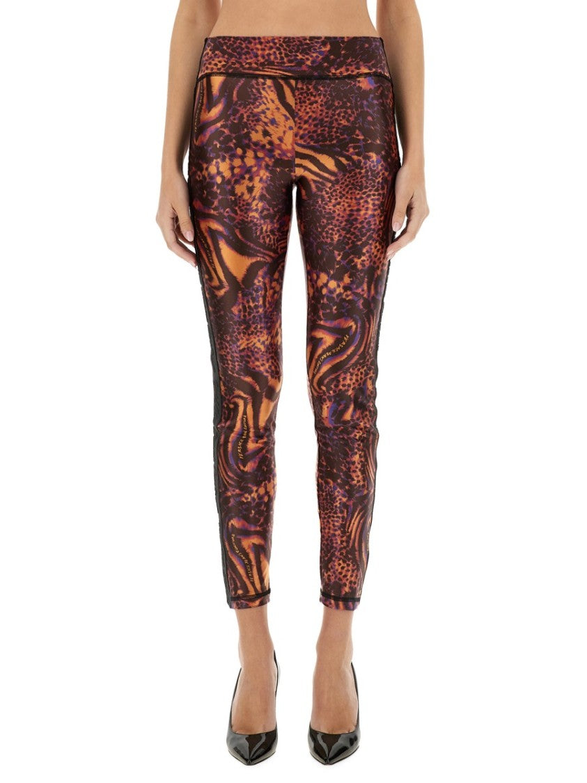 Versace Jeans Couture Slim Fit Printed Activewear Leggings