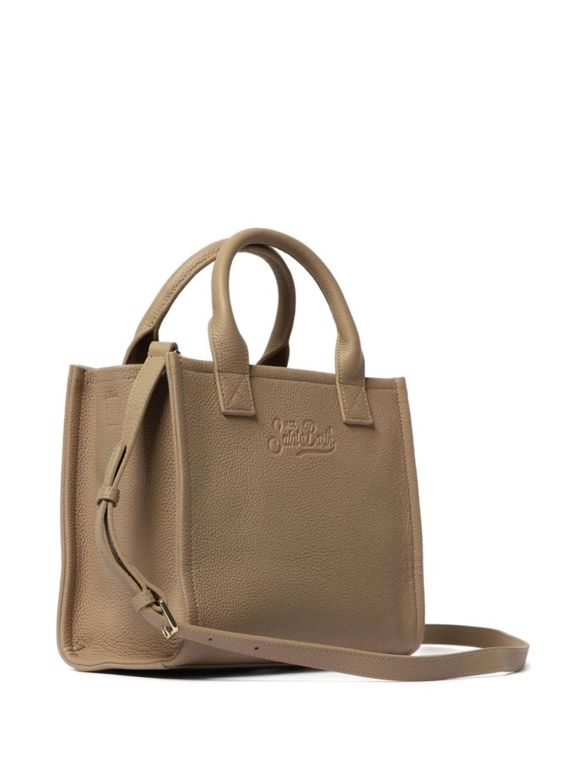 Mc2 Saint Barth Structured Rectangular Shoulder Bag With Debossed Logo