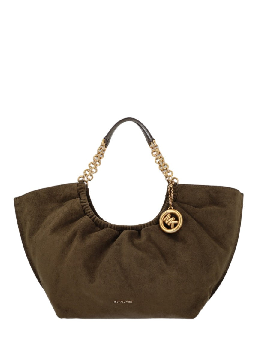 Michael Michael Kors Soft Leather Tote Bag With Gold-Tone Accents
