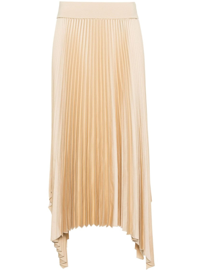 Joseph Plisse Knit Weave Skirt With Asymmetrical Hemline