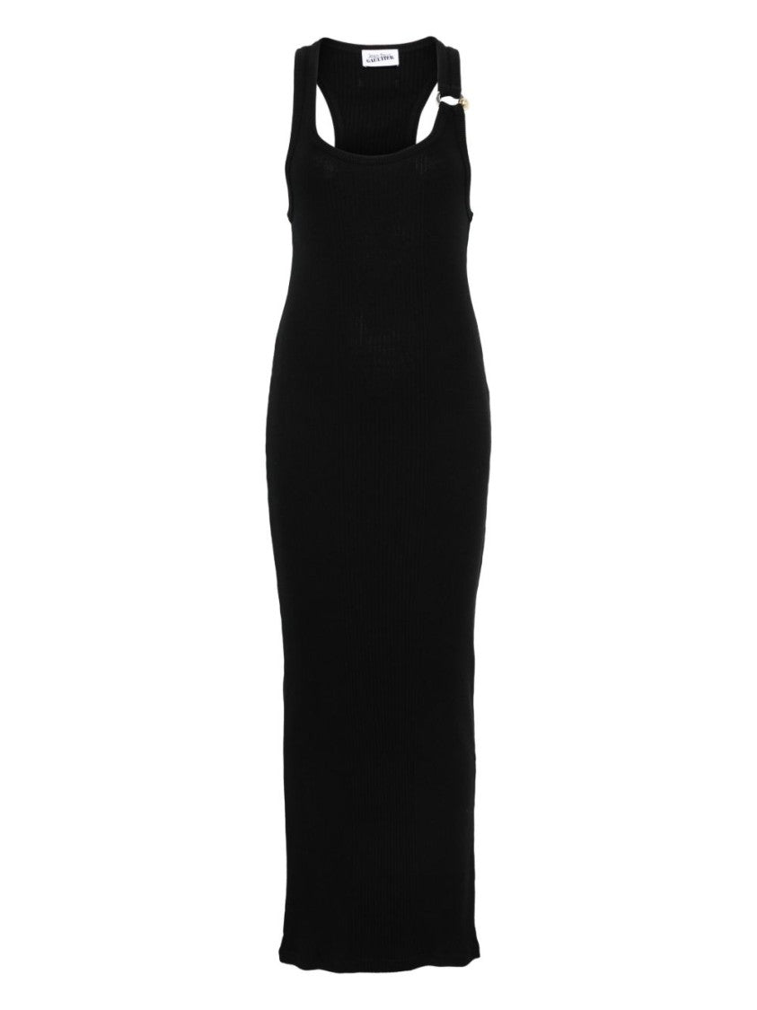 Jean Paul Gaultier Ribbed Cotton Long Dress