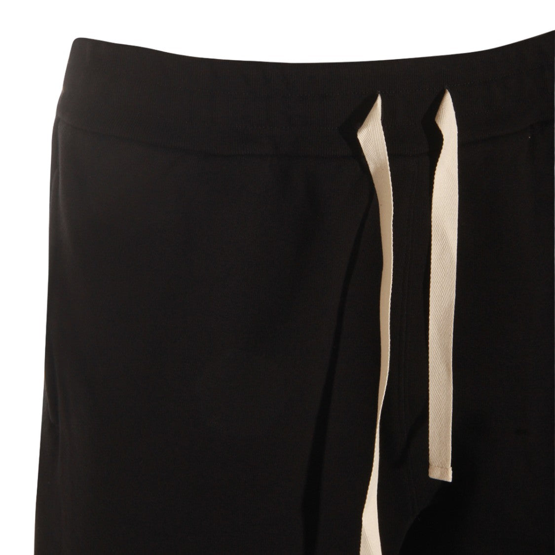 Jil Sander Relaxed Fit Black Trousers With Adjustable Drawstring