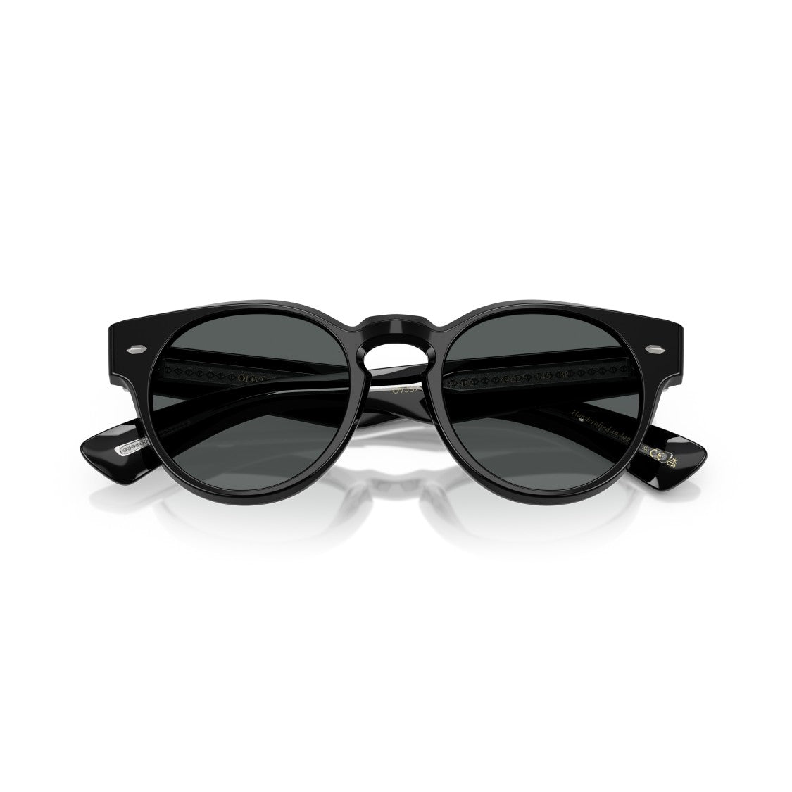 Oliver Peoples 0Ov5571su Round Frame Sunglasses With Subtle Silver Accents