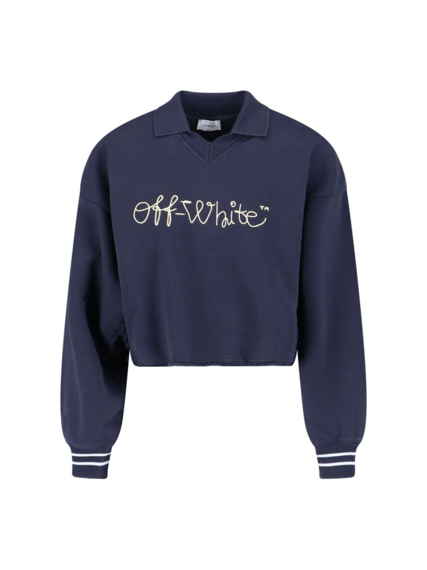 Off-White Logo Sweater – Blue
