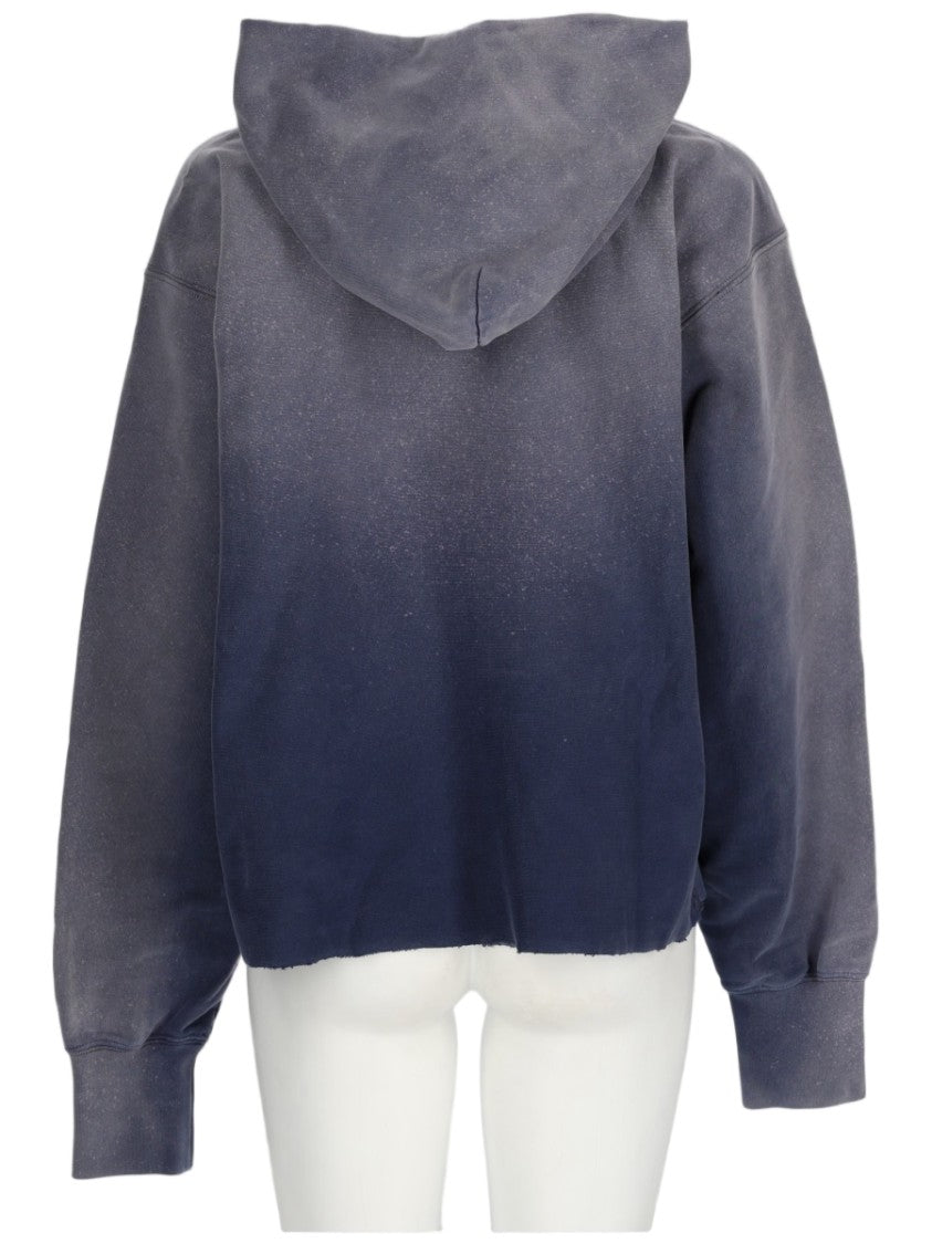 Maison Margiela Faded Blue Gradient Cotton Sweatshirt