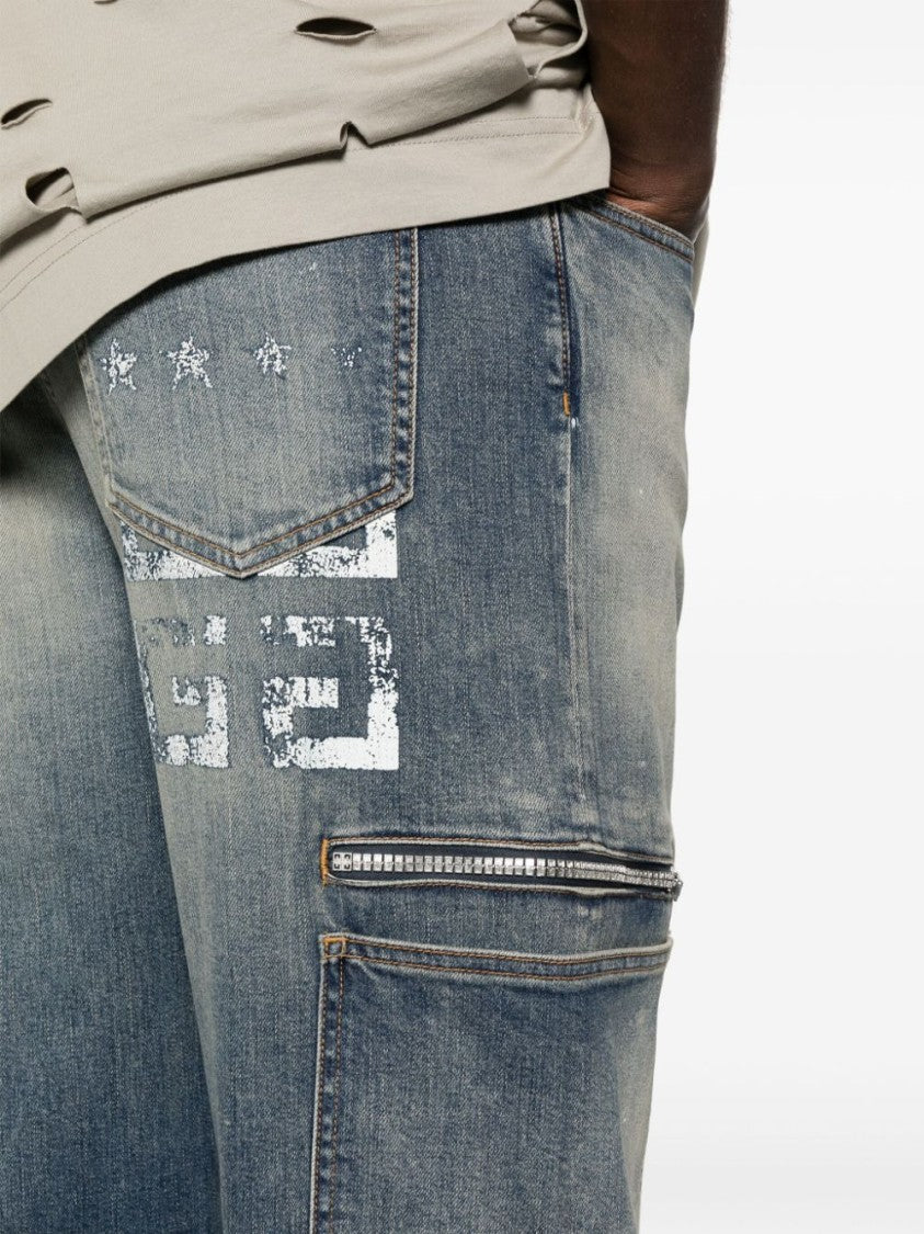 Givenchy Medium Blue Straight Leg Denim Trousers