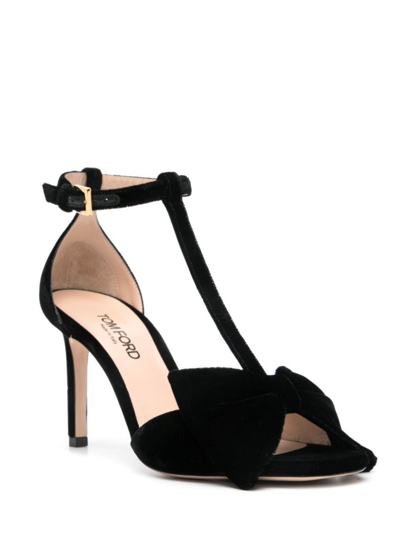 Tom Ford Black Goat Leather Sandals