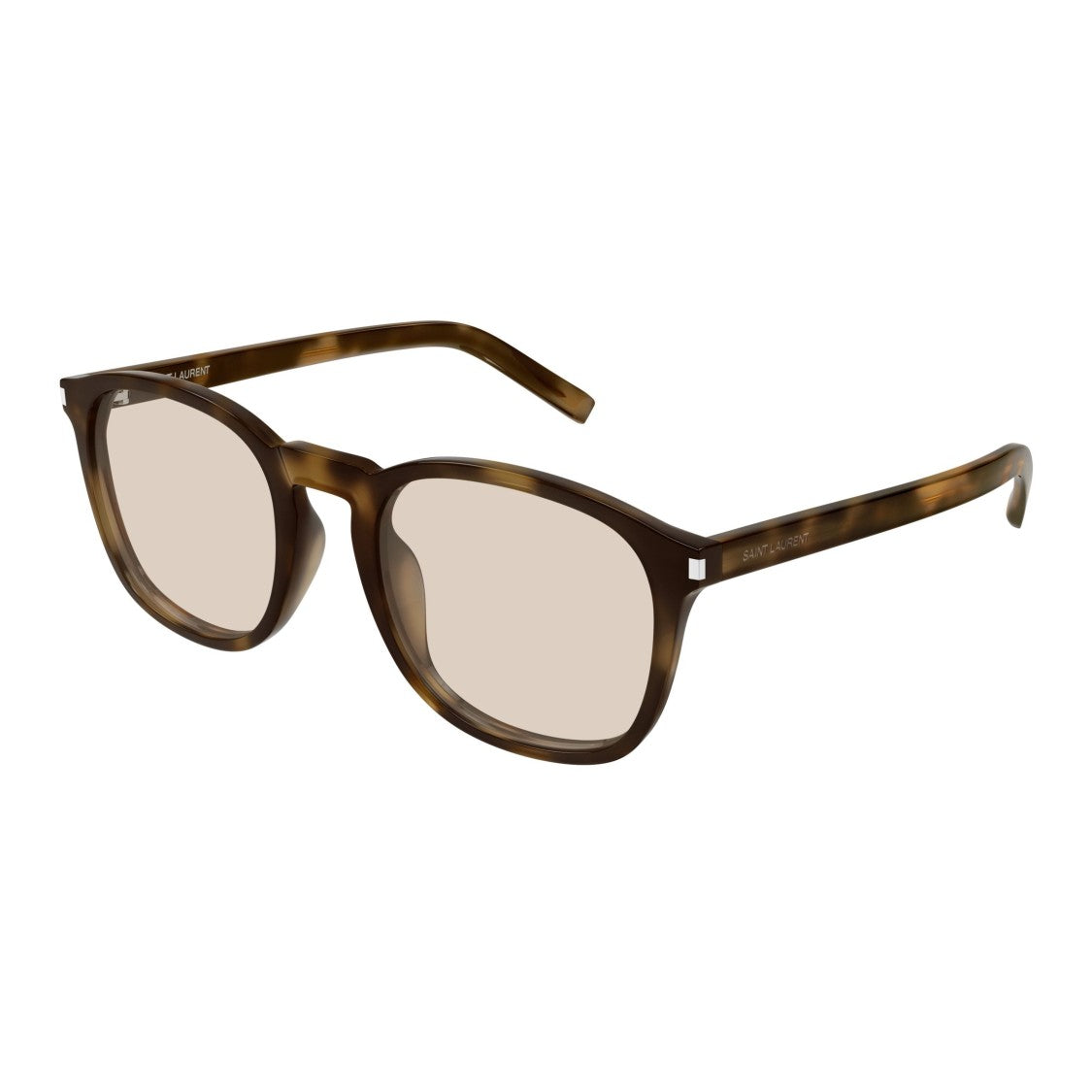 Saint Laurent Sl 818 Tortoiseshell Square Frame Eyeglasses