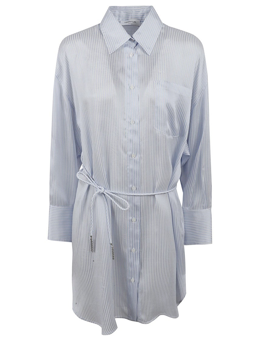 Fabiana Filippi Relaxed-Fit Dress With Button-Down Front