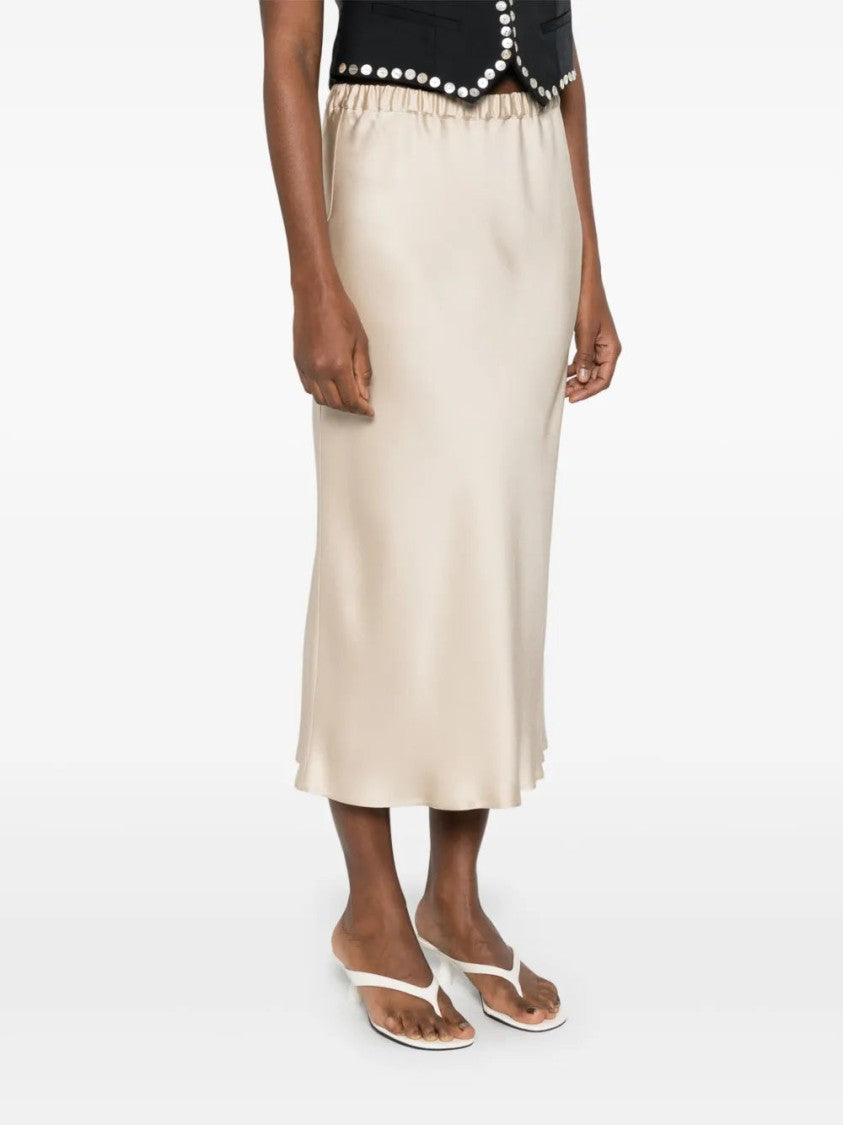 Antonelli Light Beige Orinoco Midi Skirt