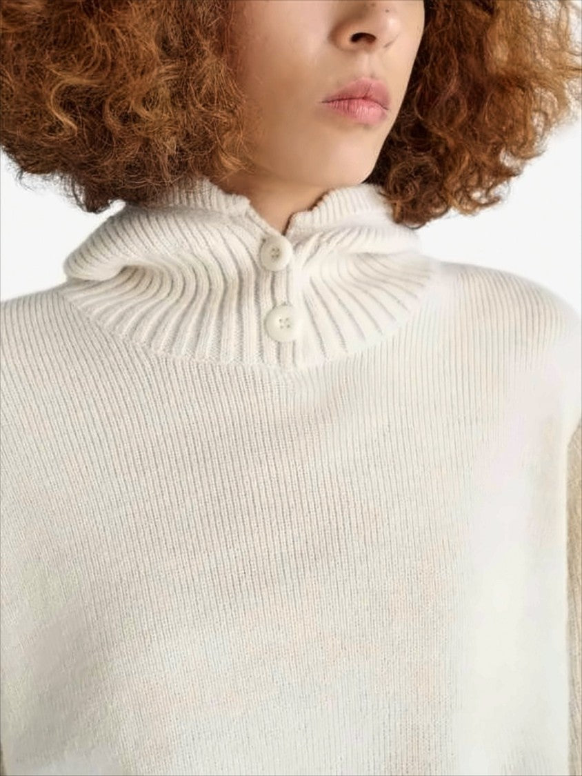 Lemaire Minimalist Ribbed Hooded Sweater With Cropped Fit