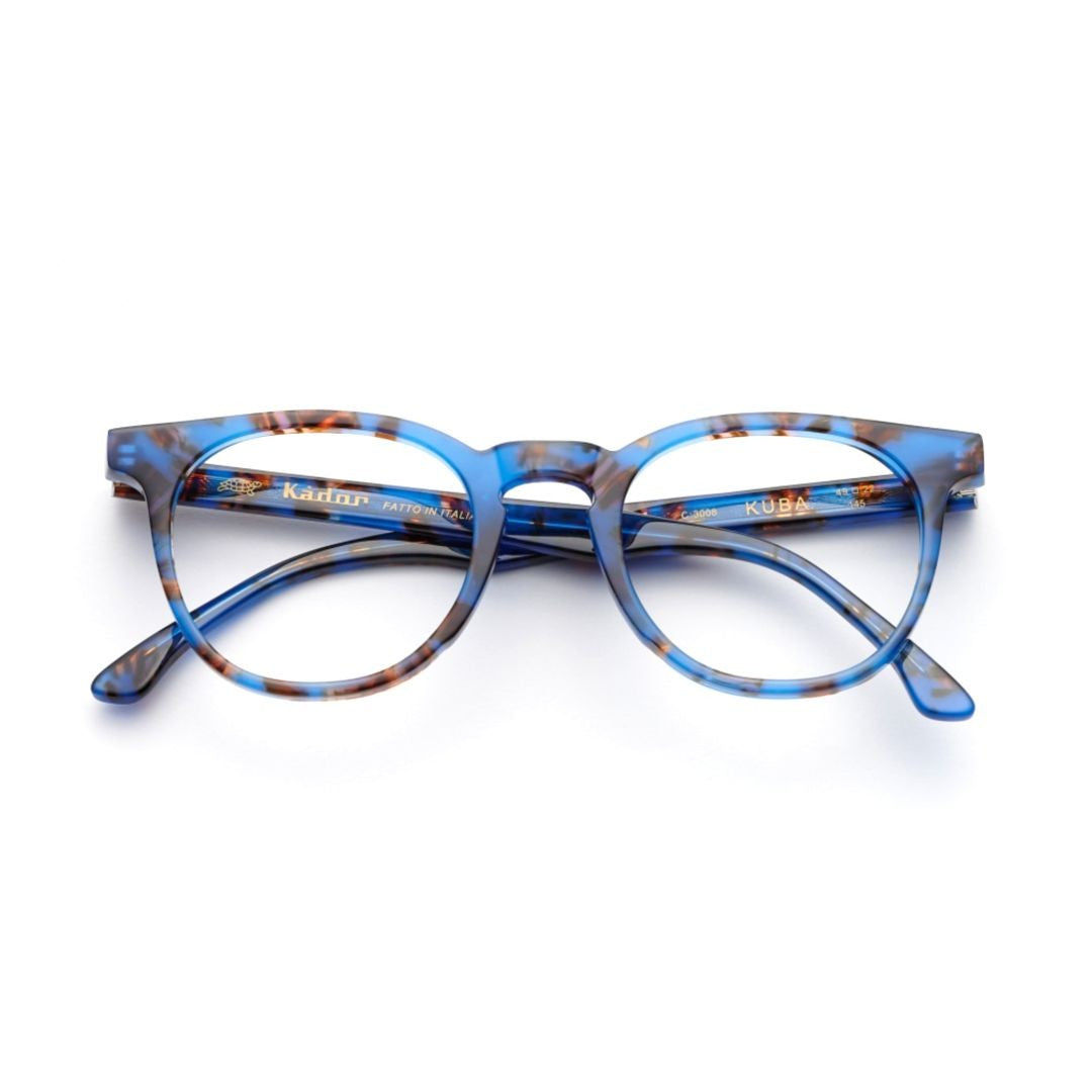 Kador Tortoiseshell Kuba Translucent Round Sunglasses