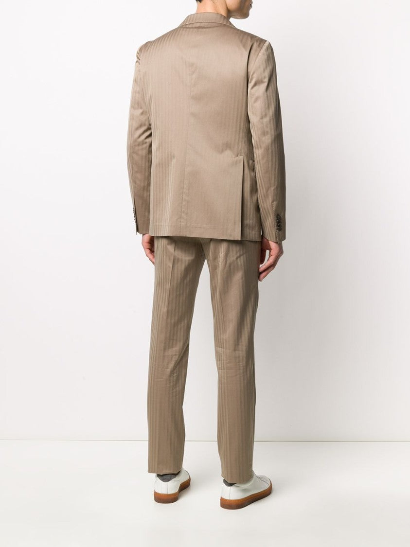 Tagliatore Beige Two-Piece Suit With Classic Fit
