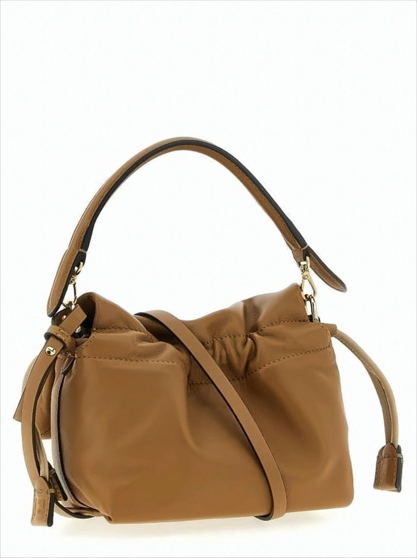 Fendi Brown Lambskin Leather Shoulder Bag