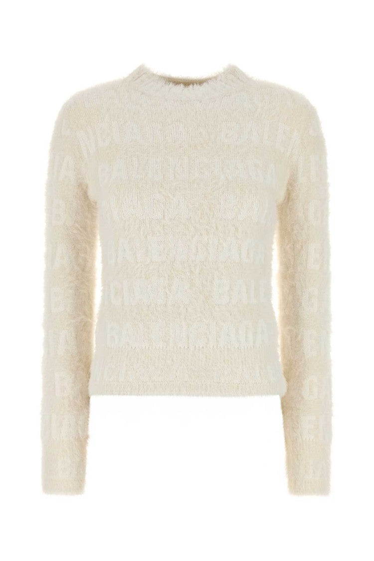 Balenciaga Ivory Wool Blend Sweater