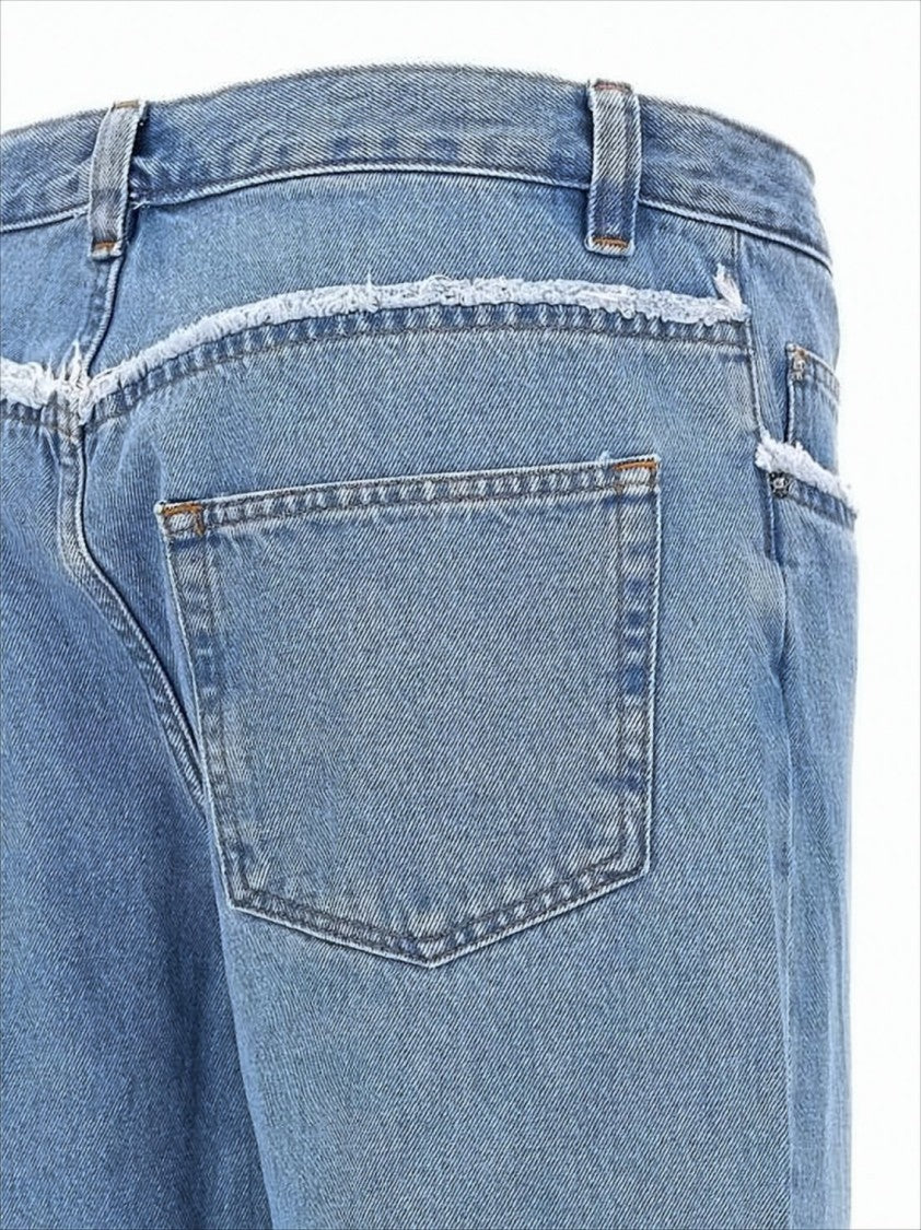 A.P.C. Light Blue Distressed Denim Pants
