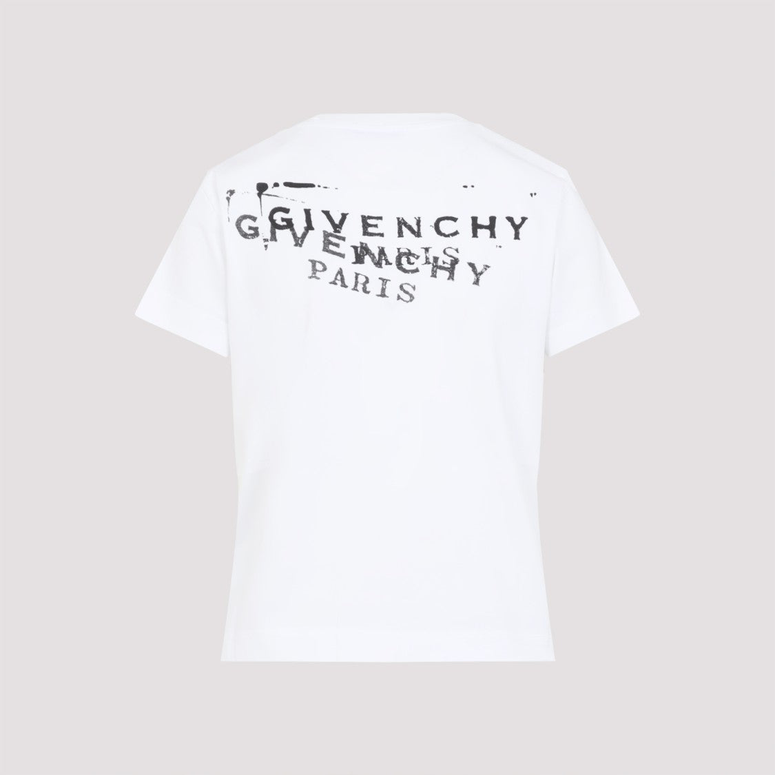 Givenchy Minimalist Cotton T-Shirt With Artistic Prints