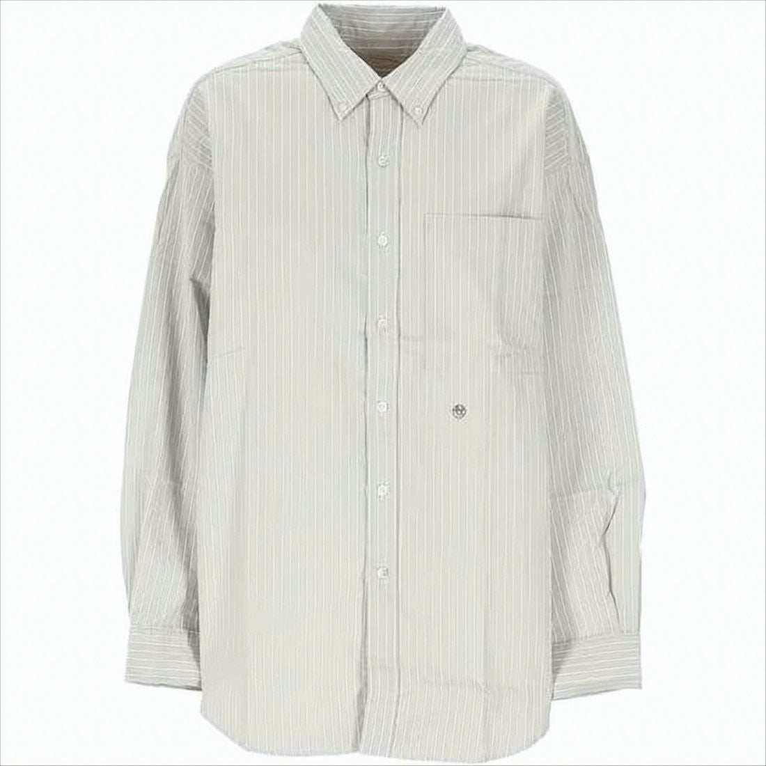 Nanamica Long Sleeve Pinstripe Shirt With Relaxed Fit
