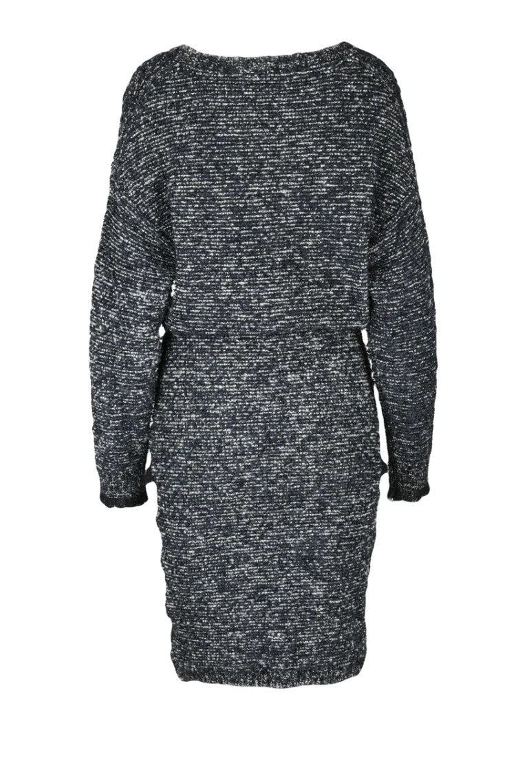Elisabetta Franchi Bouclé Dress - Black