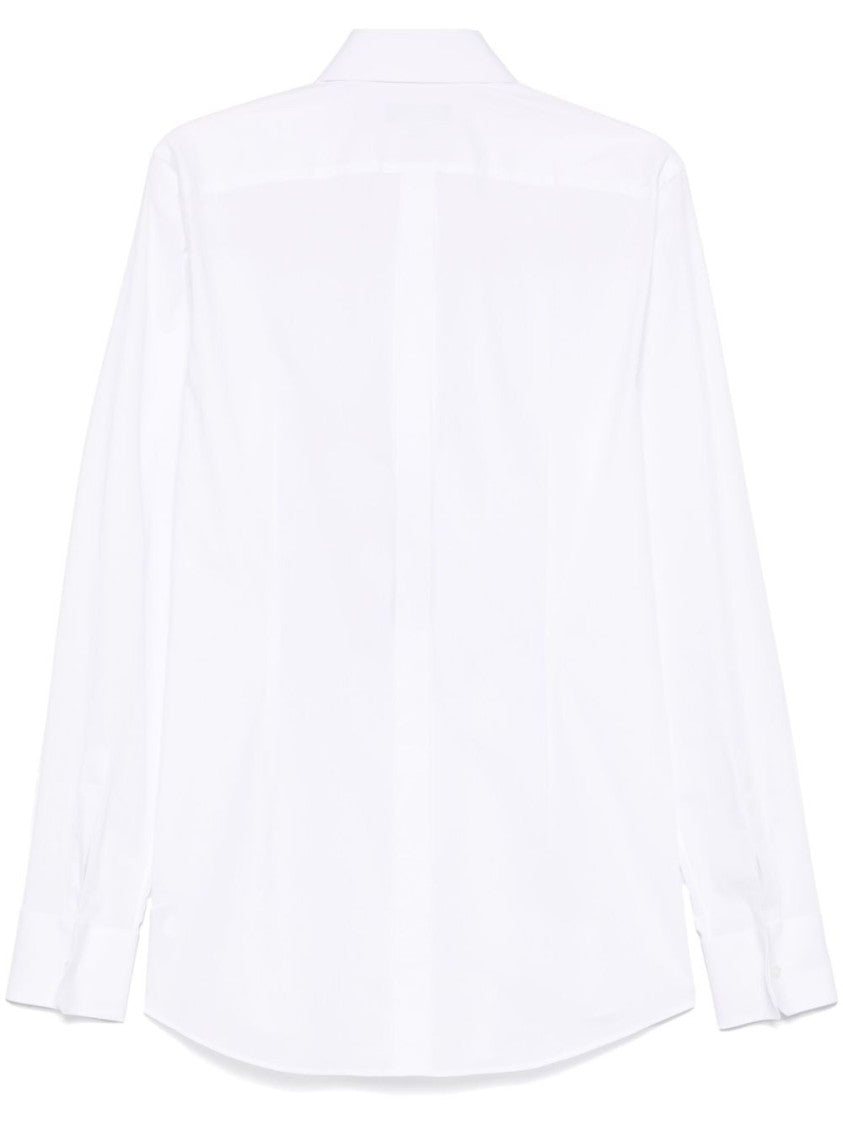 Dolce & Gabbana Long-Sleeve Cotton Shirt With Structured Collar